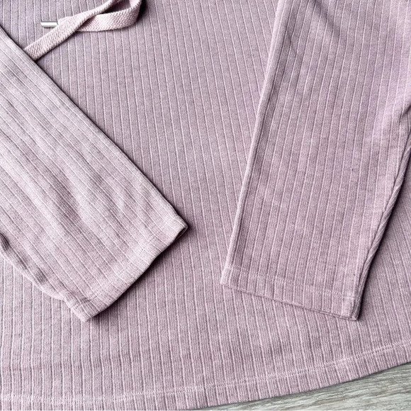 Shambhala Pink Waffle  Knit Sweatshirt Hoodie - Picture 8 of 15